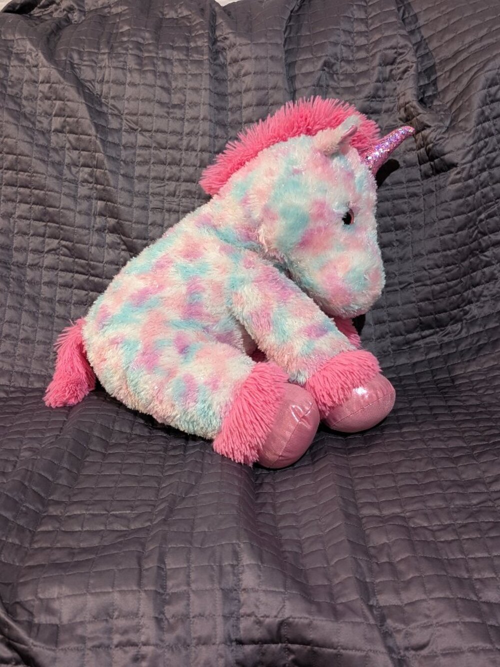 “Hug Me” Unicorn Pastel Colors Pink, Blue & Lavendar